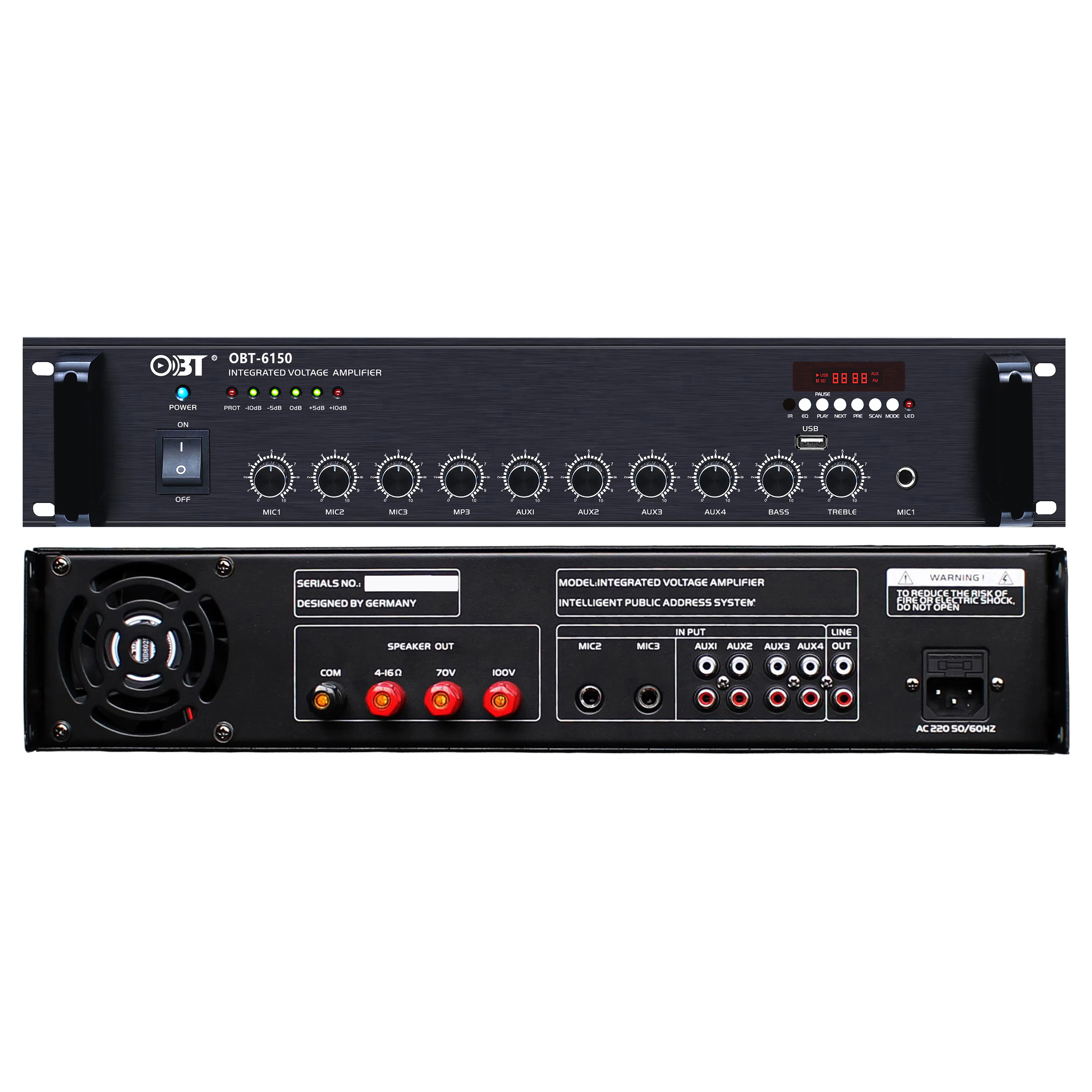 合并定壓功放機 OBT-6150_BT
